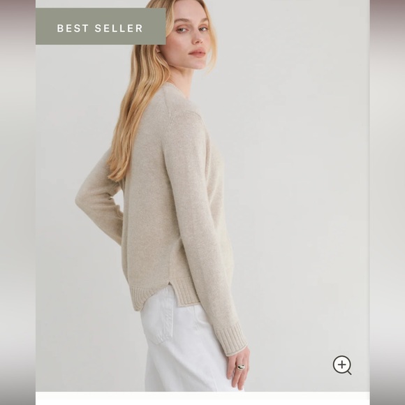 Jenni Kayne Everyday Sweater in Oatmeal, size S - Picture 3 of 8